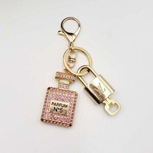 Authentic Louis Vuitton Lock & Key with unbranded Bagcharm, Keycharm, Keychain